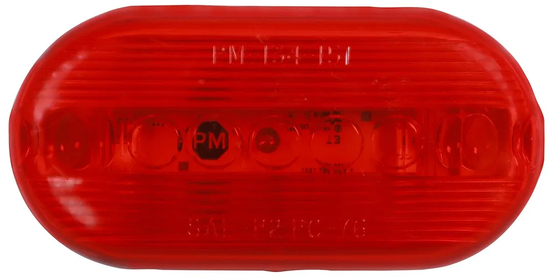 M35R-MV-BT2 – PETERSON MFG Clearance Light, LED Oval 4 Inch Length x 2 Inch Width x 1.09 Inch Height Red Lens Surface...